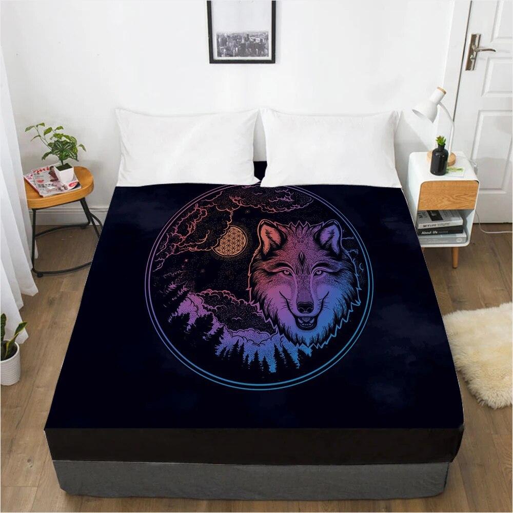 Customize Fitted Sheets Mattress Cover With Elastic Band 3D Bedsheet Linens 160x200 90x200 Bed Sheet Bedding Bohemia