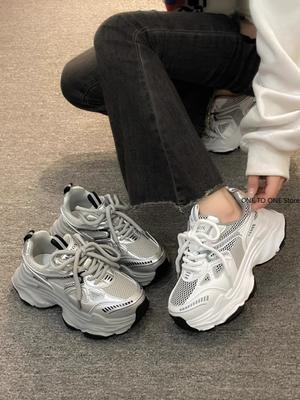 Женские кроссовки на платформе, плоские туфли, кроссовки, женские кроссовки на толстой подошве, модная повседневная обувь, теннисные туфли на вулканизированной подошве