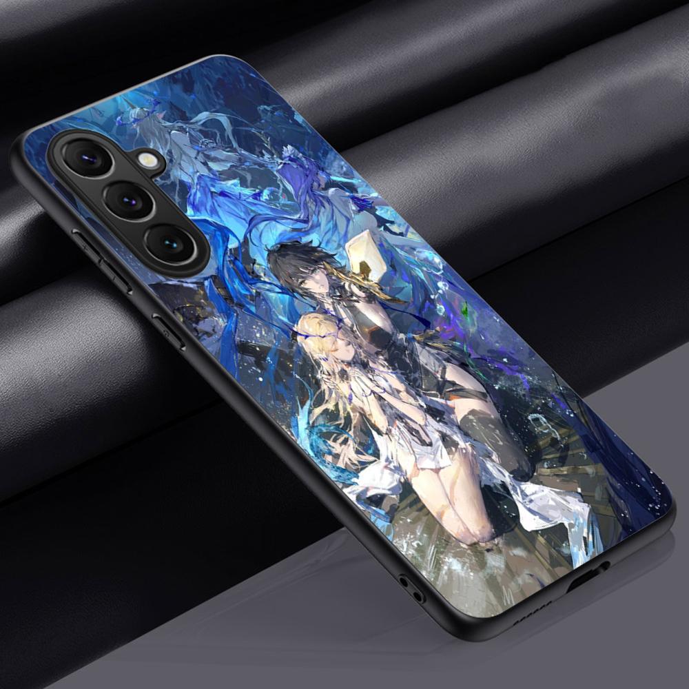 Cartethyia крутой игровой дизайн девушки Чехол для телефона Для Samsung Galaxy S25 S24 S23 S22 S21 S20 Plus Ultra Note20 Мягкий Черный
