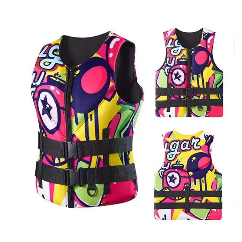 2025 Неопреновый спасательный жилет для занятий водными видами спорта на открытом воздухе, жилет для рыбалки, плавания, серфинга, дрифтинга, каякинга, плавучий, безопасный