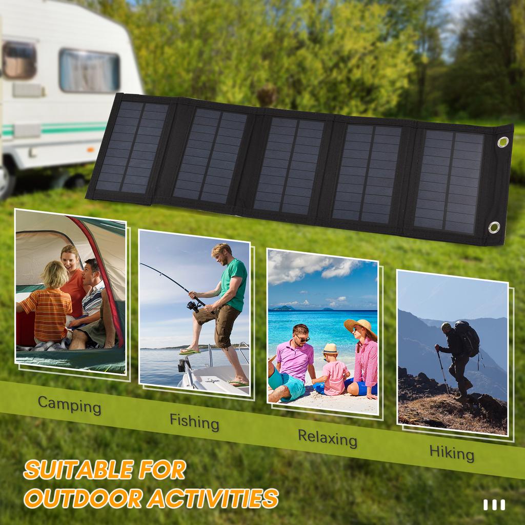 10W Foldable Solar Panel Portable Solar Power Solar Panel Solar Module Panel Portable High