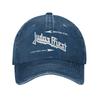 Judas Priest British Steel Asphalt Baseball Cap Vintage Distressed Denim Band Music Snapback Unisex Women Outdoor Adjustable Hats