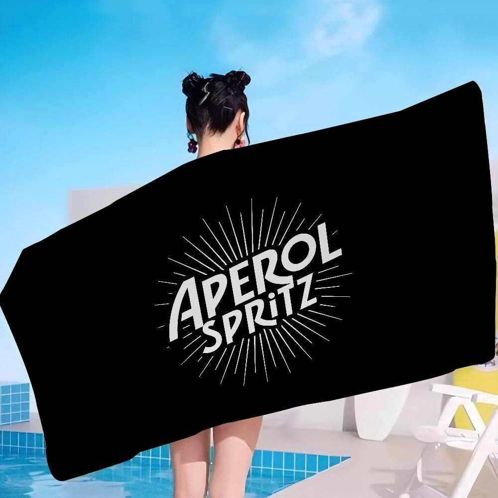Бренд A-Aperol S-Spritz Микрофибра Пестрый Пляжное полотенце Альпинизм Йога Пляж Плавание Бег Впитывающее Мягкое полотенце