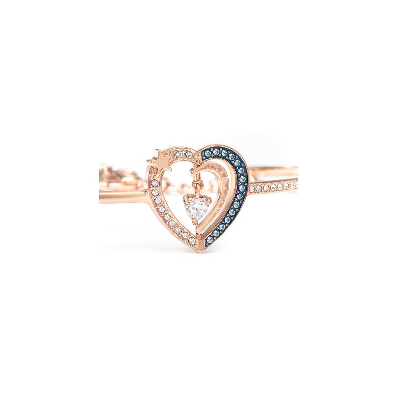 Swarovski STARRY NIGHT Браслет в форме сердца из имитации хрусталя для женщин синий 5484018