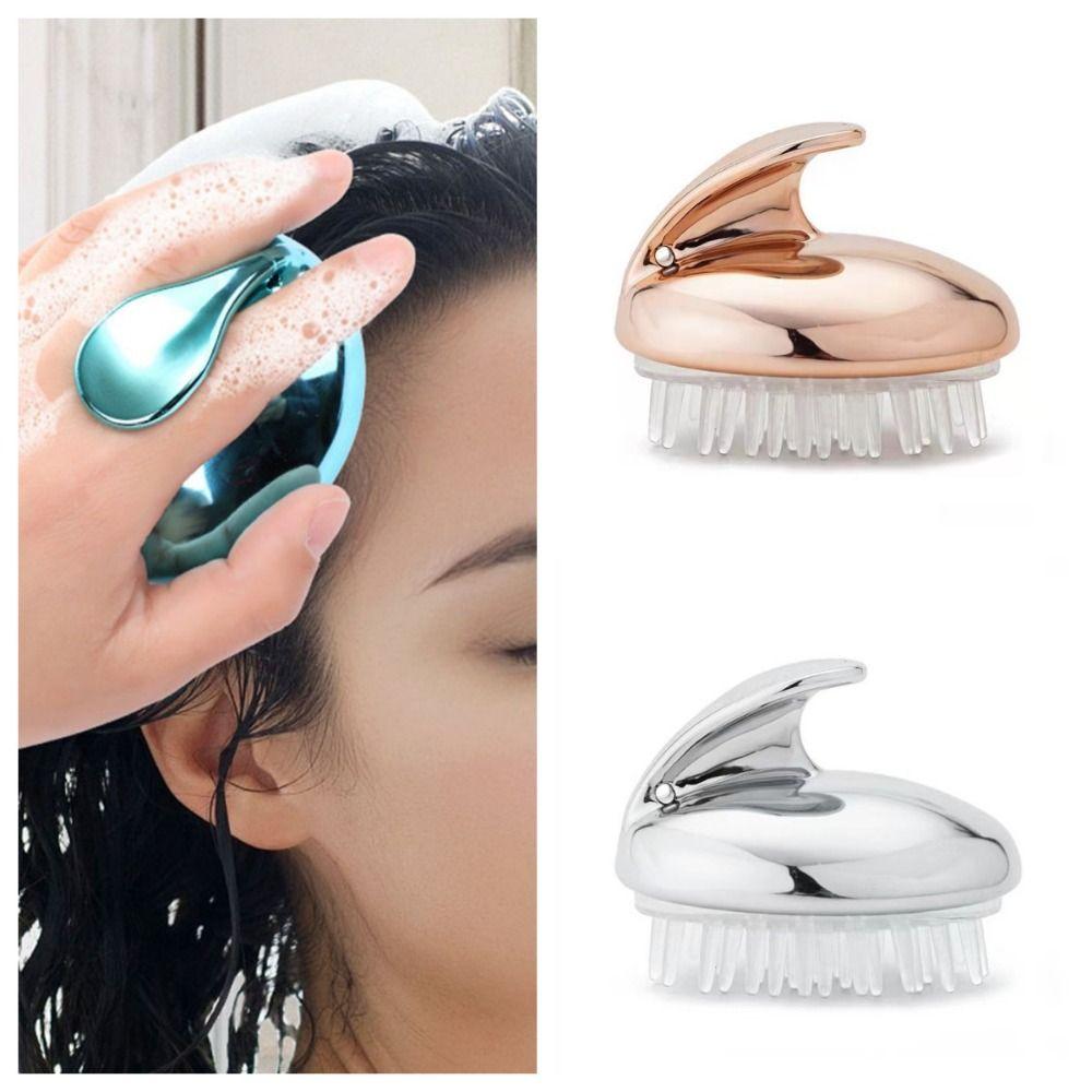 SPA Silicone Massage Comb Scalp Massage Shower Brush Soft Household Shampoo Comb Women
