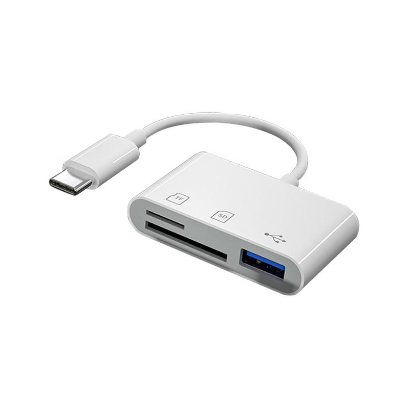 OTG картридер для мобильного телефона Huawei: 3-в-1 USB 3.0 Кабель-адаптер для карт SD/TF.