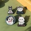 Cartoon Nurse Cat Brooches Super Cute Nurse Doctor Zinc Alloy Funny Badges Uniform Decorations Hospital Supplies