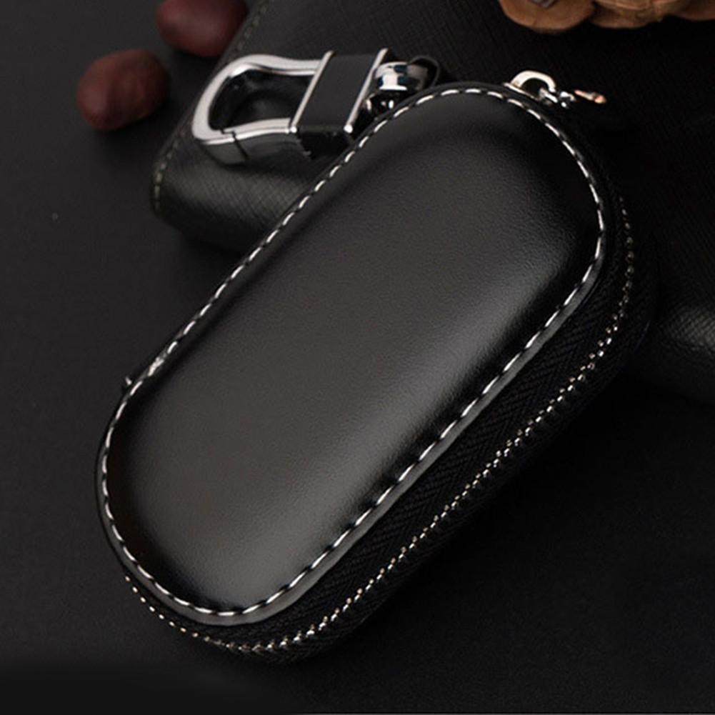 Чехол для ключей, многофункциональный кожаный чехол для ключей, сумка для ключей от машины, клетка Фарадея, бесключевой доступ, брелок, автомобильный ключ безопасности RFID, известный