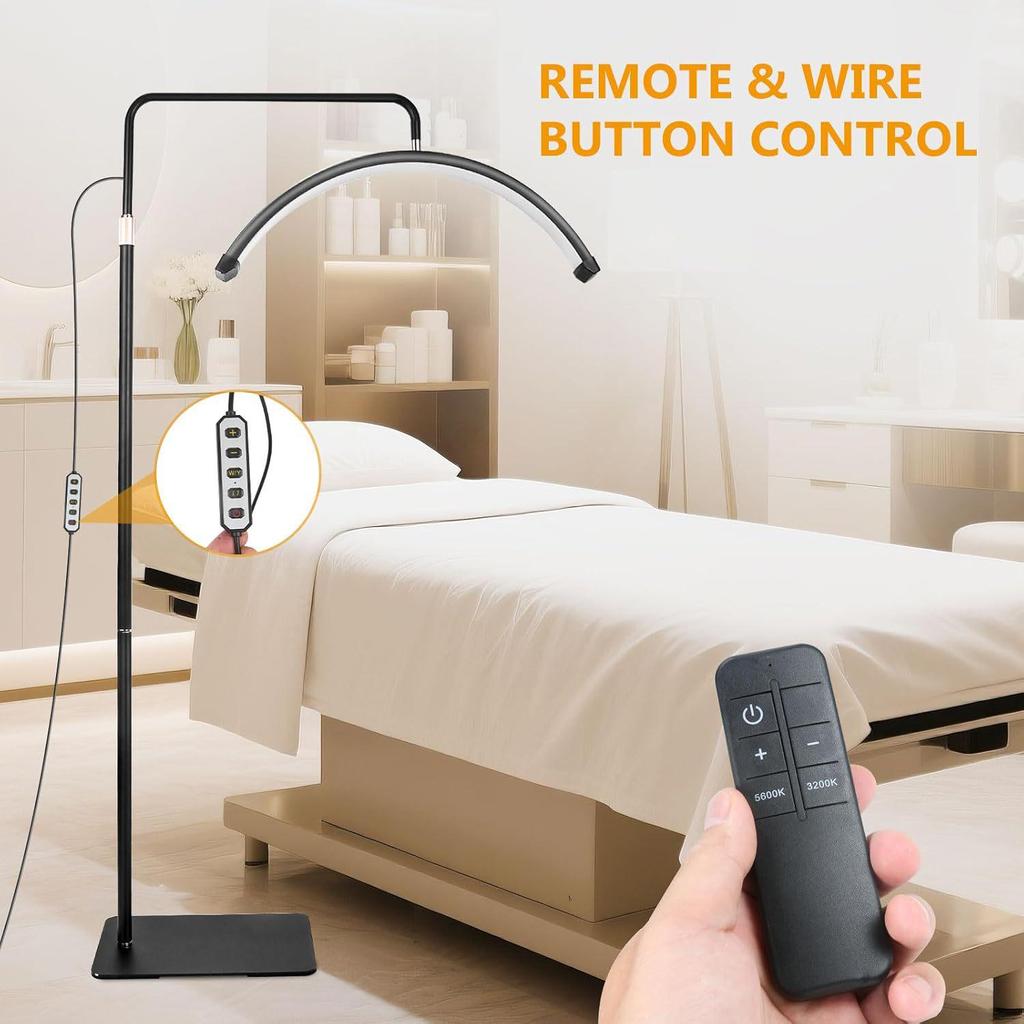 Диммируемая U-образная кольцевая лампа для наращивания ресниц, нейл-арта, татуажа бровей и защиты глаз.