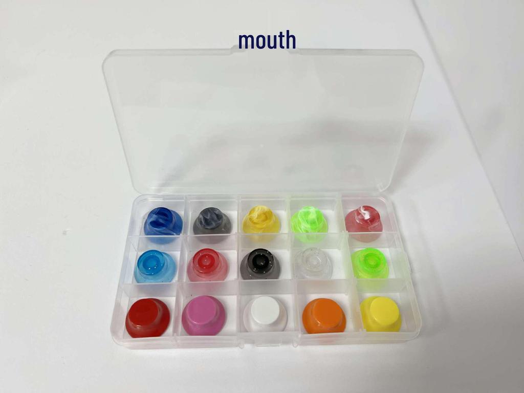 Набор ручек громкости и тона для электрогитары/бас-гитары EPI - Прозрачные колпачки в форме бочонка