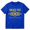 Смешная футболка Vault Tec Industries Унисекс Женская Одежда Мода Винтажные Футболки Хлопок Повседневная Свободный Крой Короткий Рукав Футболки
