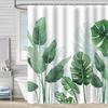 Flower Leaf Bathroom Thickened Waterproof And MildewProof Shower Curtain Design
