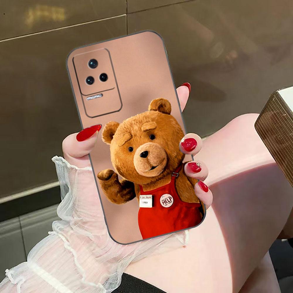 Забавный Милый Медведь Чехол для Телефона Для Redmi K60 K40 K30 15 15C 14C 13C 12C 12 10 10C 9T 9C 9A 9 8 8A A1 A2 A3 Pro Plus Чехол