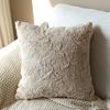 Наволочка из стриженого кроличьего меха, диванная подушка, прикроватная подушка, поясничная подушка-спинка, скандинавская прикроватная подушка, офисная подушка