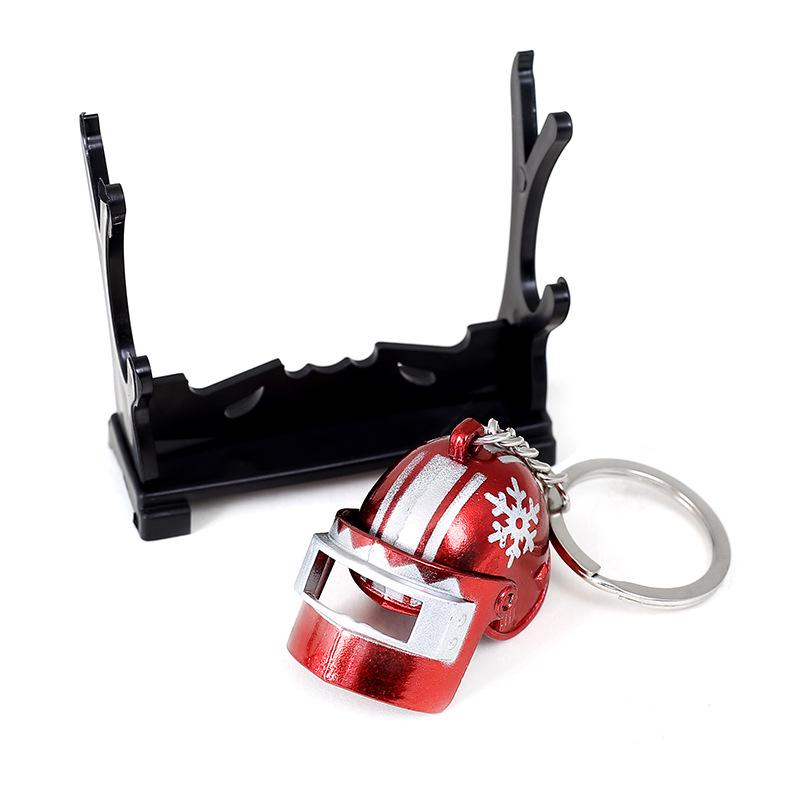 Креативный брелок из цинкового сплава: Шлем 3-го уровня из PlayerUnknown's Battlegrounds, идеальный игровой подарок