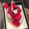Fashion  Real Pure Silk Headscarf Square Scarf For Women Shawl Foulard Hijab Neckerchief Wrap Bandana Neck Bufanda Echarpe
