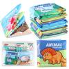 Babies Can'T Tear Cloth Books, Toys 4 Pages 8 Sides, Early Education Cognition, Traffic Animals, Oceans Can Be Washed And Torn