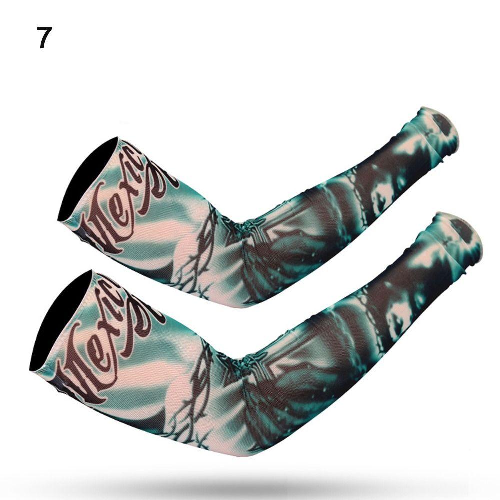 Cooling UV Protection Basketball Sun Protection Flower Arm Sleeves Arm Cover Tattoo Arm Sleeves