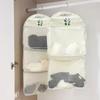 Сетка для хранения большой вместимости Гардероб в общежитии Носки Нижнее белье Подвесная сумка Многослойный дышащий сетчатый карман Дверные сумки для хранения