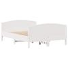 Solid Wood Bed without Mattress White 120 x 190 cm Pine Wood