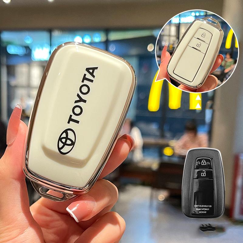 Всесторонний чехол-обложка из ТПУ для автомобильного ключа Toyota Corolla Hybrid 2021 Rav4 Land Cruiser Prado Camry Highlander Prius C-HR