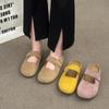Модные тапочки Женские Летние Женские Туфли Закрытый Носок Лоферы Шлепанцы 2025 Мягкие Повседневные Домашние Тапочки Женские Летние Закрытый Носок Женская Обувь