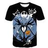 Halloween Skull Graphic Men's T-shirts Harajuku Hip Hop Streetwear Short Sleeve Loose Top