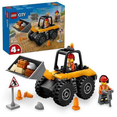 LEGO City Желтый колесный погрузчик Игрушечный блок Образовательный456Транспортное средство Мини-машина 60450