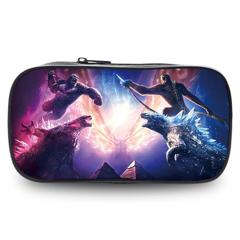 Godzilla Wars King Kong Pencil Case Stationery Case Pencil Case Student Office Pencil Bag Student Pencil Bag Stationery Storage Bag