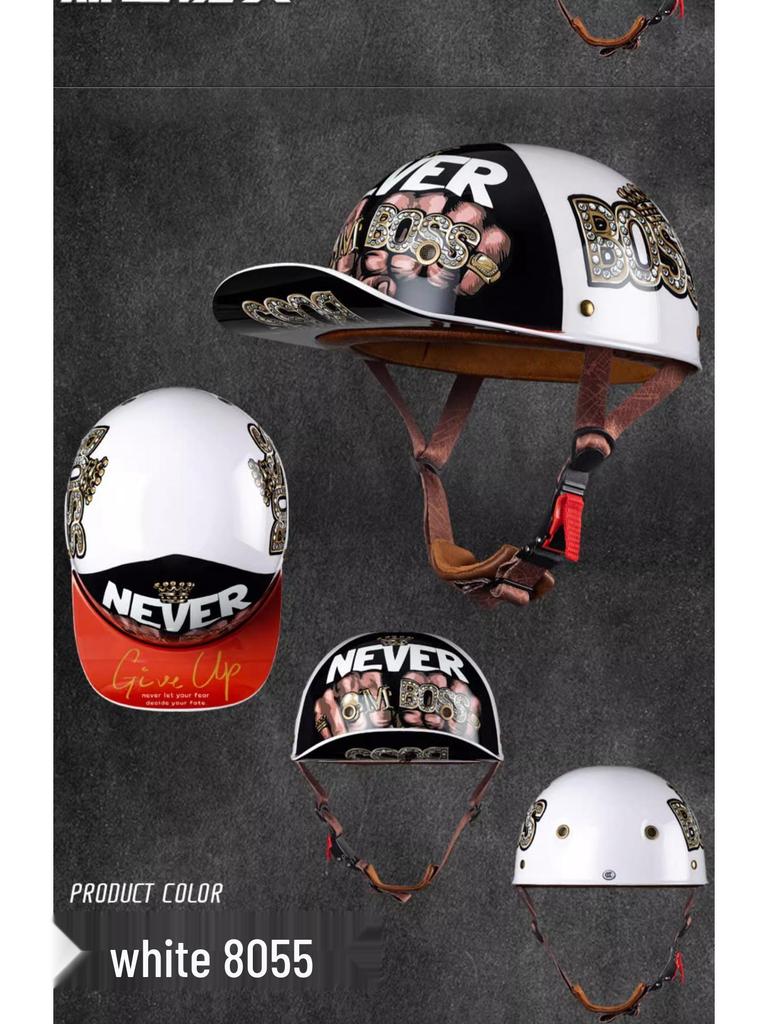 Ретро Шлем для езды на электромобиле - Унисекс, Легкий, Всесезонный