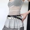 Versatile Rivet Belt Retro Jeans Pants Belt Y2K Waist Chain Strap  for Women