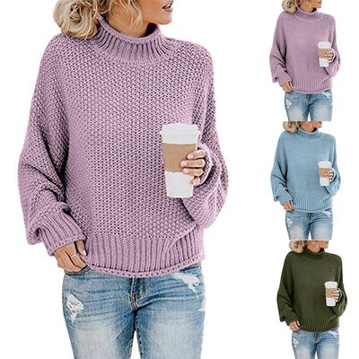 Женский свитер с открытыми плечами, повседневный вязаный свободный пуловер с длинными рукавами