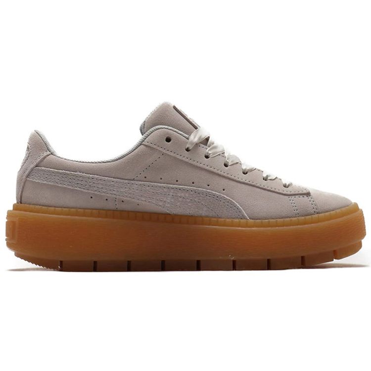 Puma Кроссовки женские низкие Platform Trace Emboss Track Серые 369643-02