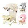 Portable Baby High Chair Folding Toddler Camping Chair Dining Seat Adjustable Safety Belt Multifunctional Booster