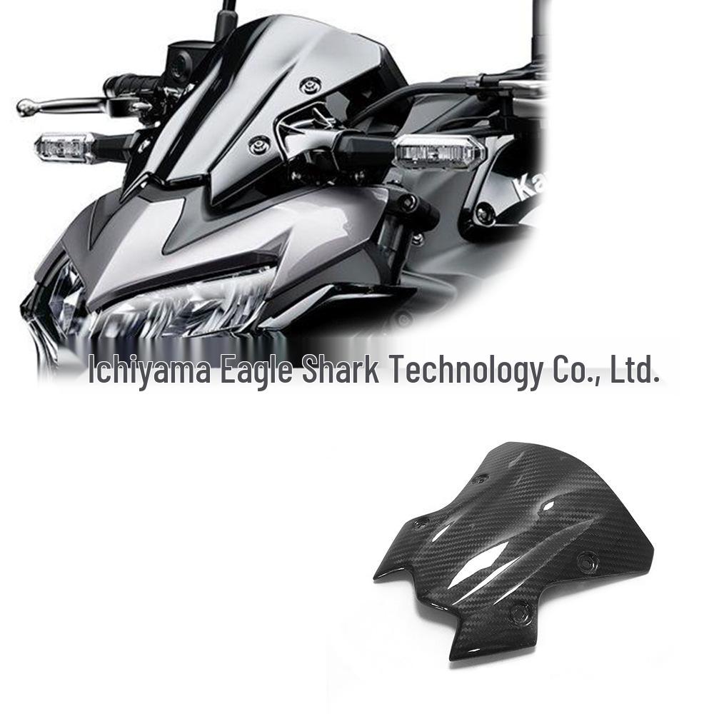 Kawasaki Z900 Carbon Fiber Front Windshield Cover (20+)