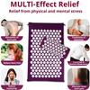 Acupuncture Massage Mat Acupuncture Yoga Mat Stimulates Acupoints To Improve Blood Circulation Massage Sports Mat Purple