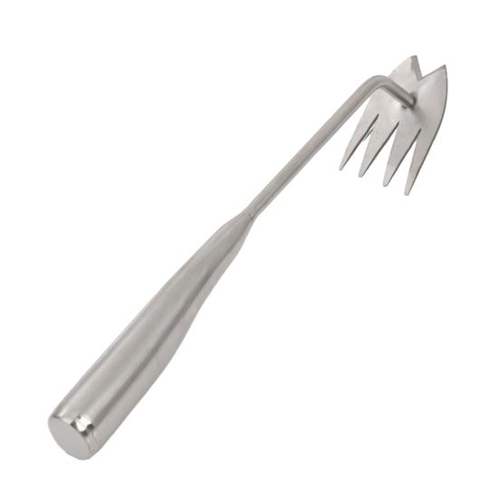 Сверхпрочный инструмент для прополки сорняков из нержавеющей стали с 3 или 4 зубьями, ручной прополочник с длинной ручкой для огорода и двора