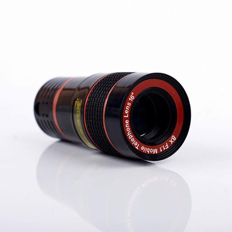 8-кратный длиннофокусный объектив для мобильного телефона 8-кратный HD-зум монокулярный объектив для камеры телефона внешний зажим для телефона телескоп