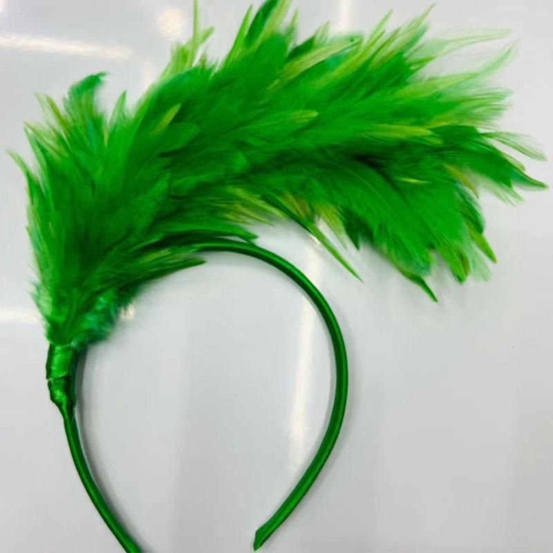 1PC Feather Headband Hair Accessories Performance Jewelry Flapper Headpiece Party Stage Vintage Women