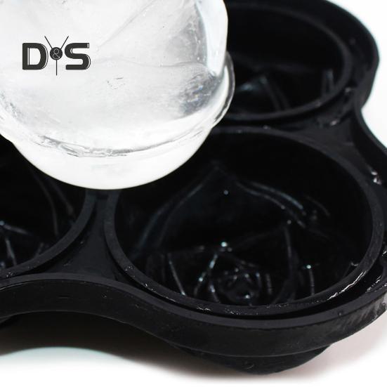 Силиконовая форма для лотка для кубиков льда, форма розы, защита от разливов, коктейли, неувядаемая форма для лотка для льда