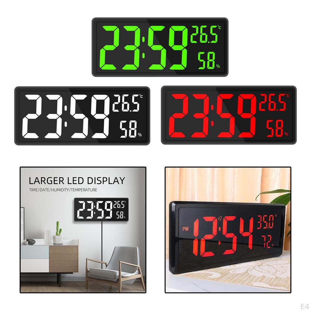 Часы, 3-уровневый диммер, яркость, температура и влажность в помещении, 12/24 ч, большое количество, электронные