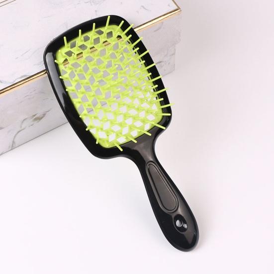Detangling Hair Brush Hollow Ergonomic Handle Scalp Massage Women Girls Wet Dry Long Curly Fluffy Hair Styling Comb Hairdressing Tool
