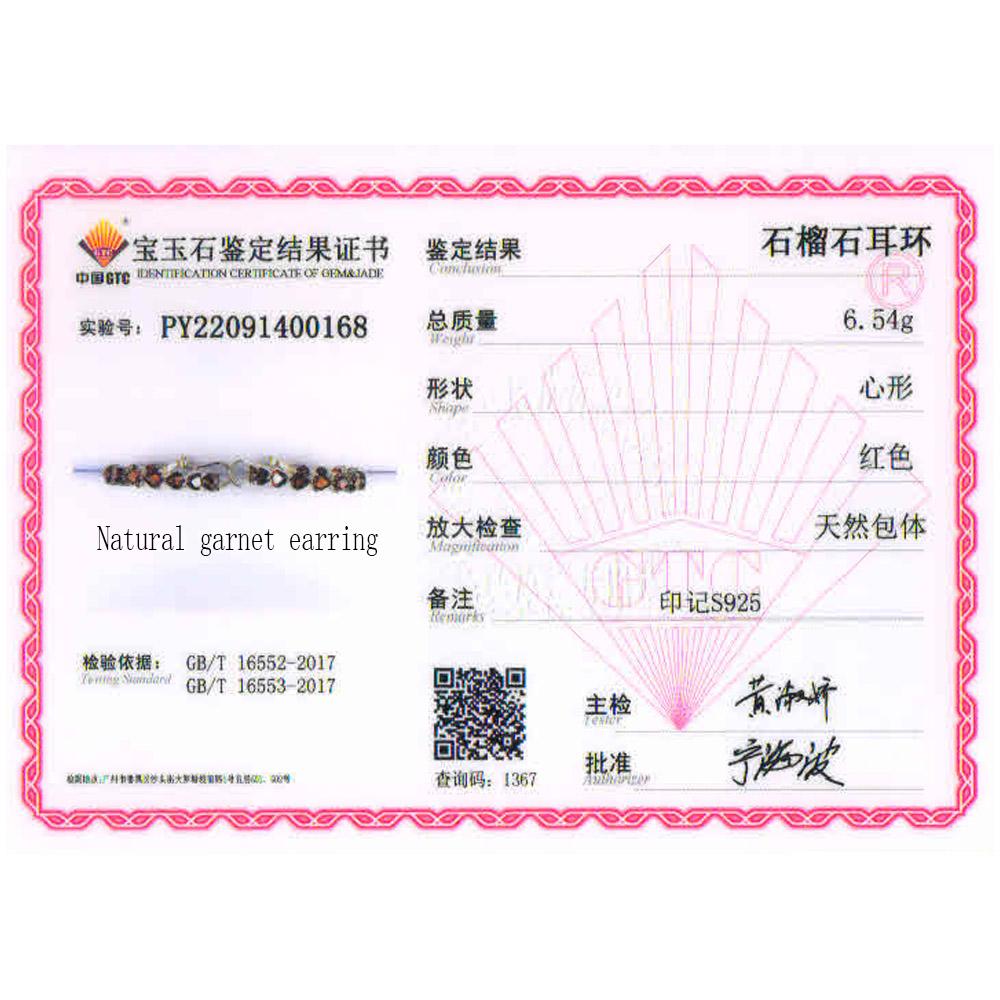 Модный вид Сердце 4 мм Серебряные серьги-кольца натуральный гранат небесно-голубой топаз романтические украшения подарок серебро 925 пробы для женщин