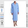 Men's Southeast Asia Style Loose Stand-up Collar Long Sleeve Solid Color Robe Pajamas