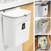 7/10L Wall Mounted Trash Can Household Galley Waste Bin Hanging Bathroom Trash Can with Lid Food Garbage Bin Kitchen Accessories
