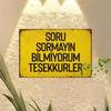 Винтажная желтая металлическая табличка 20x30 см Турецкая шутка Ретро Настенный декор Железный плакат