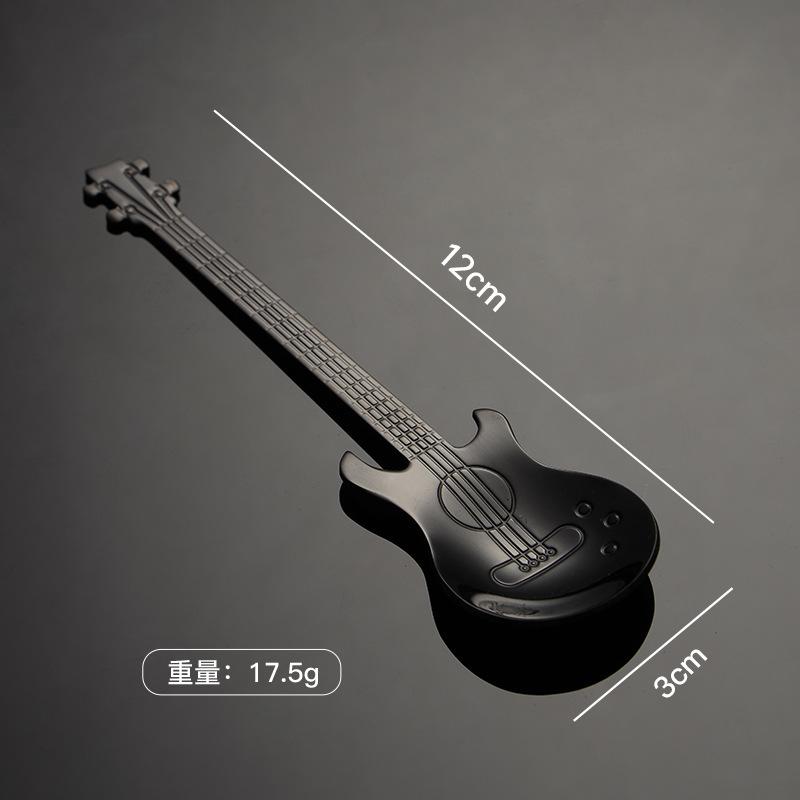 304 нержавеющая сталь креативный стиль кофейная ложка гитарная ложка ложка для размешивания приправа ложка подарок еда