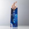 Хрустальный кубок со скошенным краем: Настраиваемая ежегодная награда для признания выдающегося сотрудника