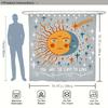 Sun & Moon Fashion Art Digital Print Shower Curtain – Reversible Polyester with Hooks for All-Season Bathroom Decor