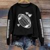 Ladies' Loose Comfortable And Casual Fashionable And Rugby Printed Top